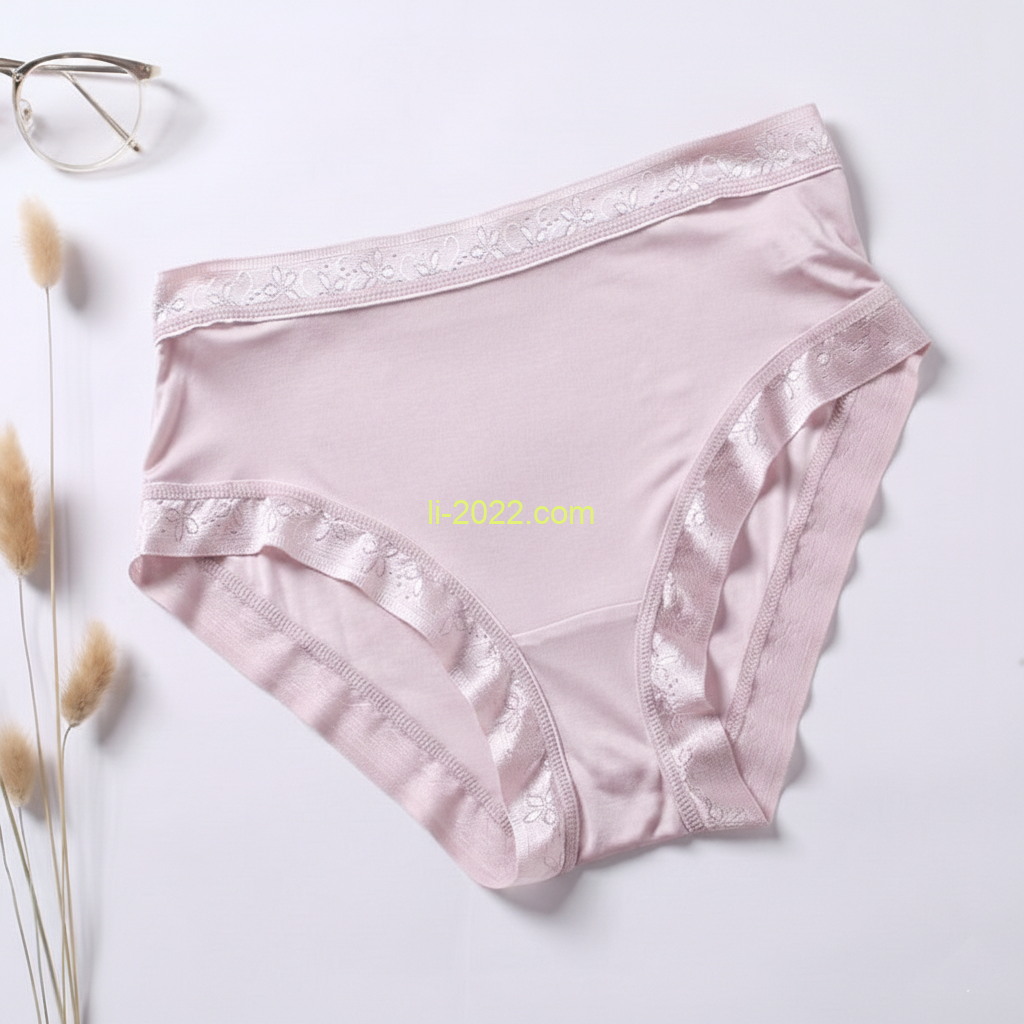 k024 pink grey Луксозно дамско бельо 100% черничева коприна